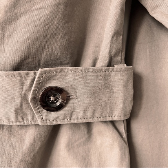 NEW 100% Cotton Short Trench Jacket in Khaki *Note - Picture 6 of 14